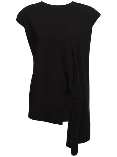 Twisted Cotton Jersey T-shirt - YOHJI YAMAMOTO - Modalova