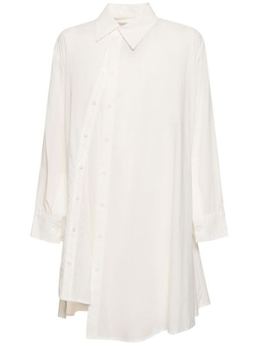 Cotton Voile Asymmetric Buttoned Shirt - YOHJI YAMAMOTO - Modalova