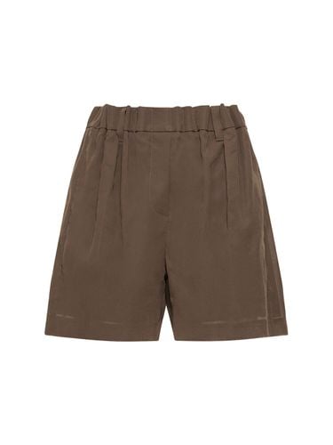 Cotton Gauze Elastic Shorts - BRUNELLO CUCINELLI - Modalova