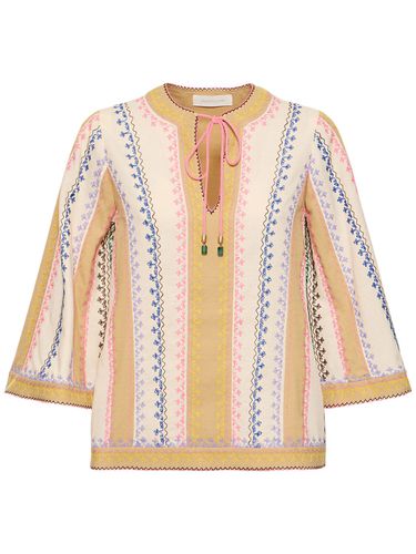 August Embroidered Cotton Top - ZIMMERMANN - Modalova