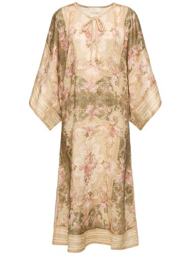 Vestido Midi Caftan De Lino - ZIMMERMANN - Modalova