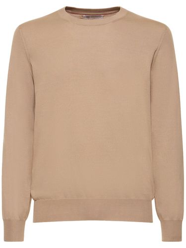 Cotton Crewneck Sweater - BRUNELLO CUCINELLI - Modalova