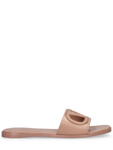 Vlogo Leather Slide Sandals - VALENTINO GARAVANI - Modalova