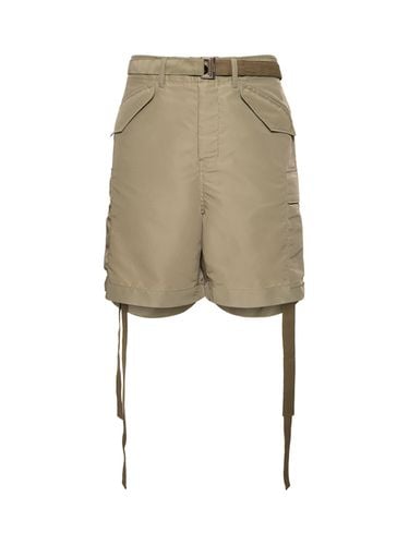 Nylon Twill Shorts - SACAI - Modalova