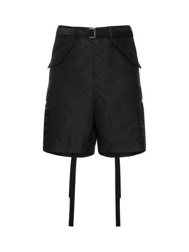 Nylon Twill Shorts - SACAI - Modalova