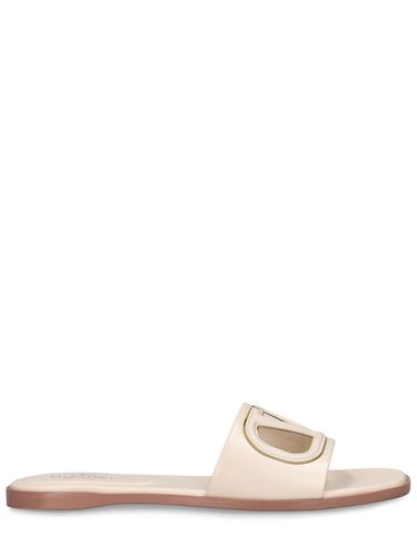 Vlogo Leather Slide Sandals - VALENTINO GARAVANI - Modalova