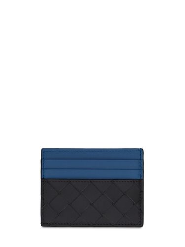 Intrecciato Leather Credit Card Case - BOTTEGA VENETA - Modalova