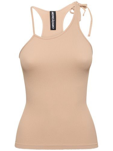 Ribbed Jersey Tank Top - ANDREADAMO - Modalova