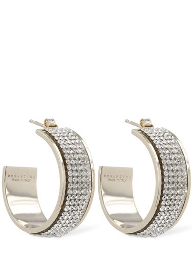 Astoria Crystal Hoop Earrings - ROSANTICA - Modalova