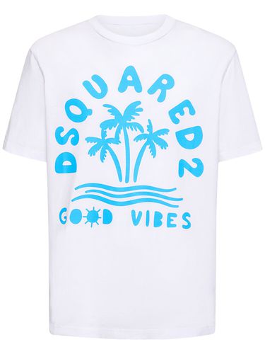 T-shirt In Jersey Di Cotone - DSQUARED2 - Modalova