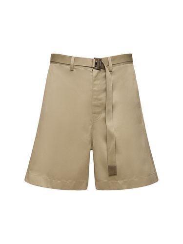 Cotton Chino Shorts - SACAI - Modalova