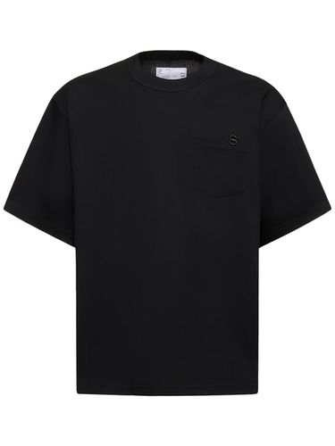 Cotton Jersey T-shirt - SACAI - Modalova