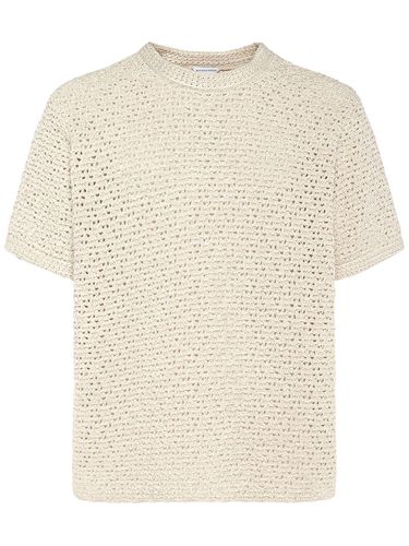 Cotton Crochet T-shirt - BOTTEGA VENETA - Modalova