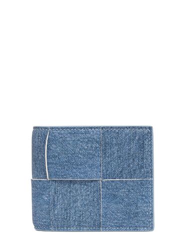 Cassette Denim Bi-fold Wallet - BOTTEGA VENETA - Modalova