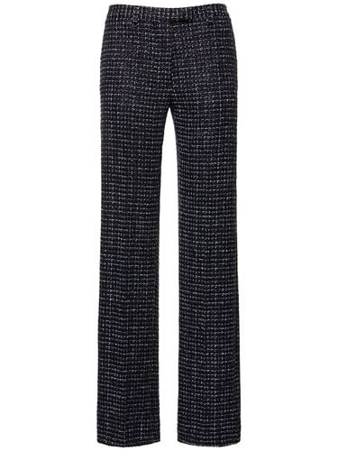 Sequined Tweed Low Waist Pants - ALESSANDRA RICH - Modalova