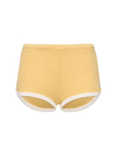 Contrast Cotton Mini Shorts - COURREGES - Modalova