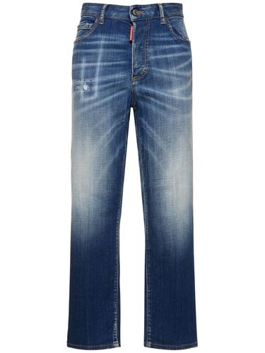 Boston Denim High Rise Crop Jeans - DSQUARED2 - Modalova