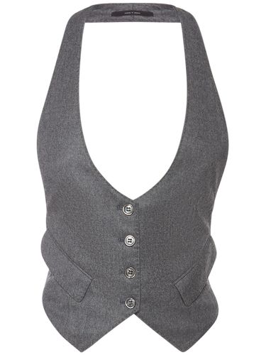 Open Back Wool Vest - TOM FORD - Modalova