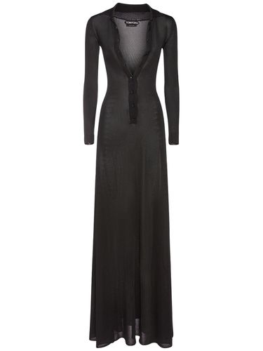 Slinky Viscose Long Dress - TOM FORD - Modalova