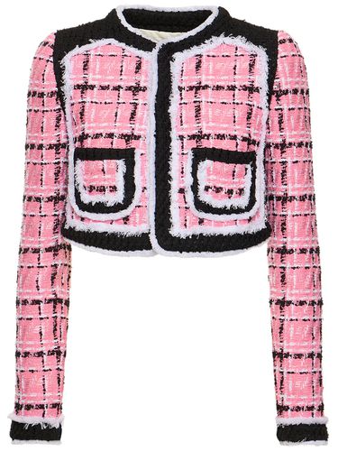 Bouclé Collarless Cropped Jacket - DSQUARED2 - Modalova