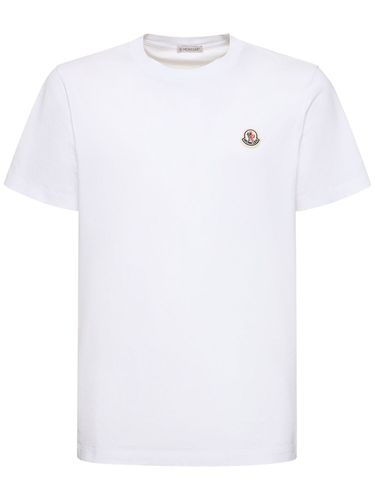 Set Of 3 Logo Cotton Jersey T-shirts - MONCLER - Modalova