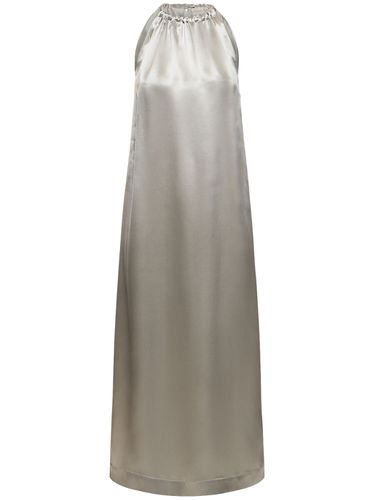 Morene Silk Blend Halter Neck Long Dress - LOULOU STUDIO - Modalova