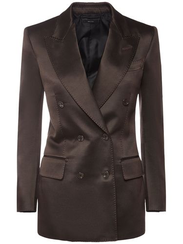 Wool Blend Twill Blazer - TOM FORD - Modalova