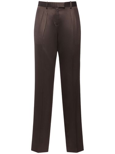 Silk & Wool Twill Bootcut Pants - TOM FORD - Modalova