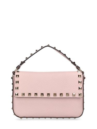 Small Rockstud Leather Top Handle Bag - VALENTINO GARAVANI - Modalova