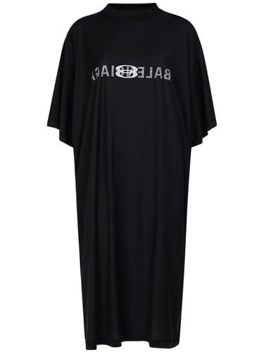 Inside Out Cotton T-shirt Dress - BALENCIAGA - Modalova