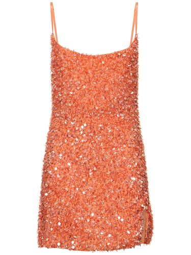 Romy Embellished Crepe Mini Dress - LESLIE AMON - Modalova