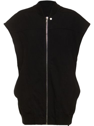 Sleeveless Jersey Zip Vest - RICK OWENS DRKSHDW - Modalova