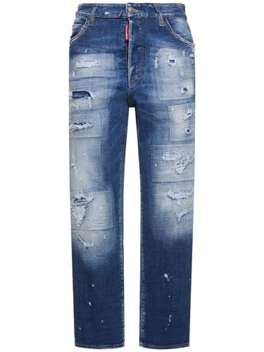 Distressed Denim Flared Jeans - DSQUARED2 - Modalova