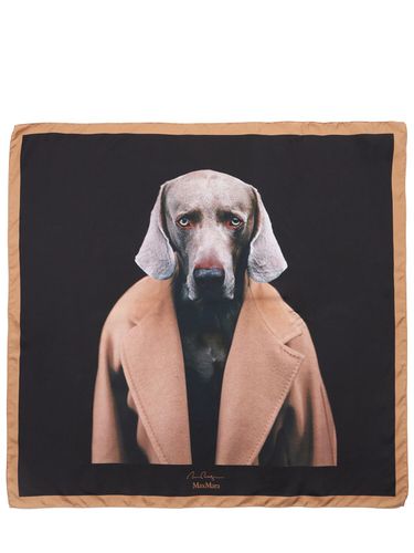 Madame Dog Silk Scarf - MAX MARA - Modalova