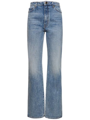 Jeans Rectos Con Talle Alto - KHAITE - Modalova