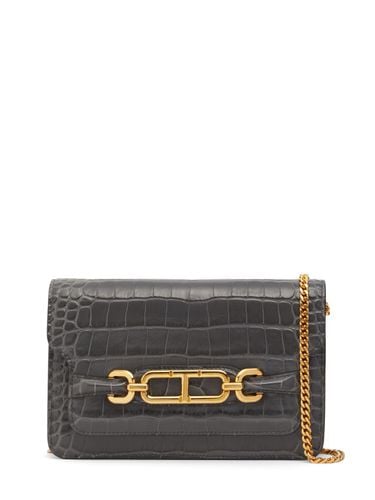 Small Shiny Croc Embossed Bag - TOM FORD - Modalova