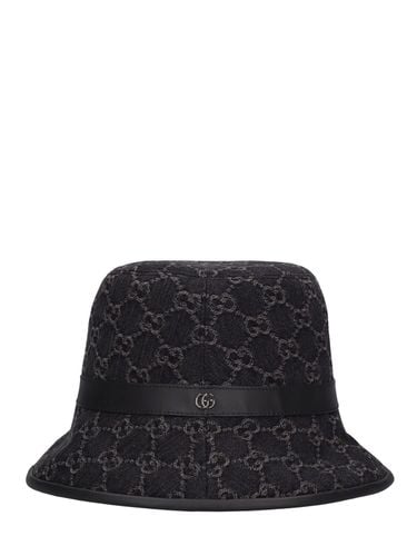 Gg Denim Bucket Hat - GUCCI - Modalova