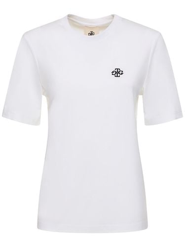 Tg Logo Viscose Blend T-shirt - THE GARMENT - Modalova