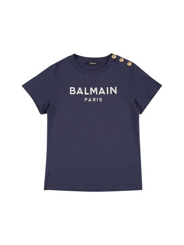 Camiseta De Jersey De Algodón Orgánico - BALMAIN - Modalova