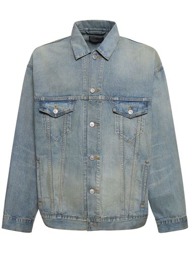 Large Fit Denim Jacket - BALENCIAGA - Modalova