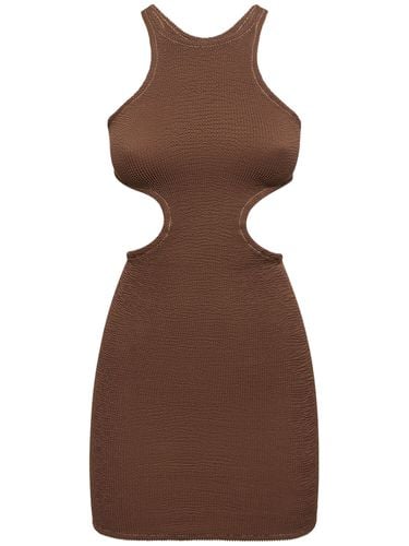 Ele Cut Out Crinkle Stretch Mini Dress - REINA OLGA - Modalova