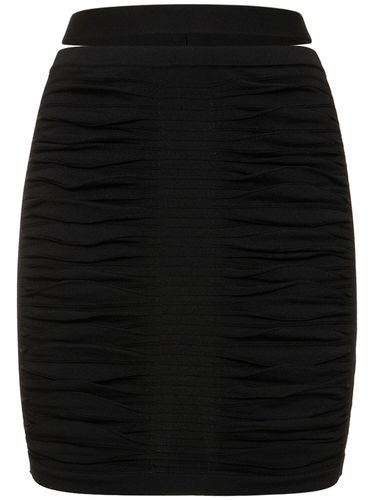 X-ray Viscose Blend Knit Mini Skirt - ANDREADAMO - Modalova