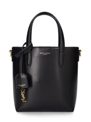 Mini Toy Leather Shopping Bag - SAINT LAURENT - Modalova