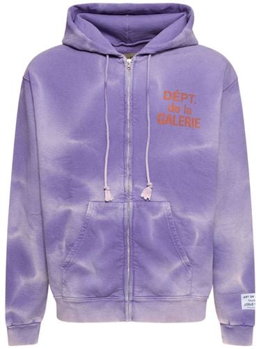 Washed Logo Zip Hoodie - GALLERY DEPT. - Modalova