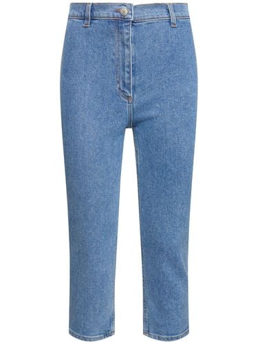 Denim Straight Cropped Jeans - MAGDA BUTRYM - Modalova