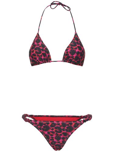 Scrunchie Printed Triangle Bikini - REINA OLGA - Modalova