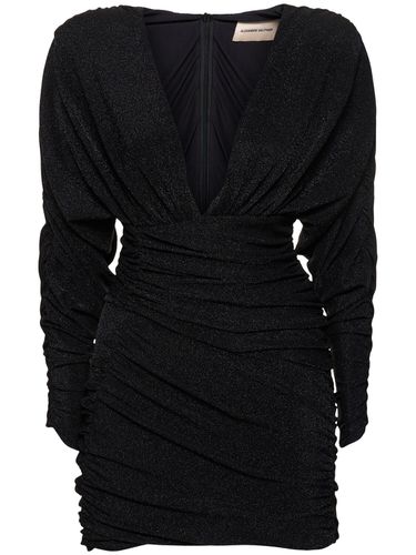 Draped Lurex Jersey Mini Dress - ALEXANDRE VAUTHIER - Modalova