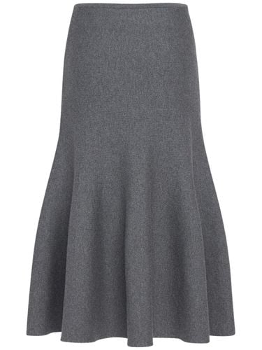 Odil Knitted Wool Blend Midi Skirt - KHAITE - Modalova