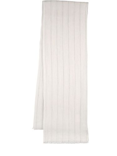 Striped Linen Scarf - BRUNELLO CUCINELLI - Modalova