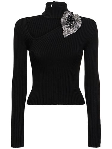 Embellished Cotton Top - GIUSEPPE DI MORABITO - Modalova